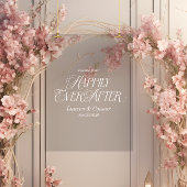 Elegant, nog lang en gelukkig na de bruiloft welko acryl bord