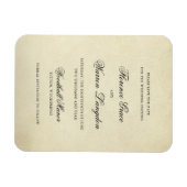 Elegant Non Photo Wedding Save the Date Magneet (Horizontaal)