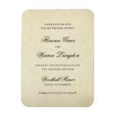 Elegant Non Photo Wedding Save the Date Magneet (Verticaal)