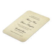 Elegant Non Photo Wedding Save the Date Magneet (Linkerzijde)