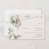 Elegant Norse Viking Wedding RSVP (Voorkant)