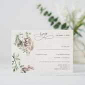 Elegant Norse Viking Wedding RSVP (Staand voorkant)
