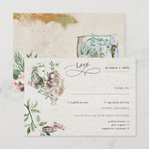 Elegant Norse Viking Wedding RSVP Kaartje