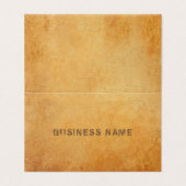 Elegant nostalgisch oud papier look distressed tex visitekaartje (Buitenkant ongevouwen)