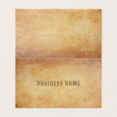 Elegant nostalgisch oud papier look professioneel  visitekaartje (Buitenkant ongevouwen)