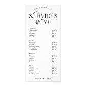 Elegant Nostalgisch Script Logo Salon Services Men Reclamekaart (Voorkant)