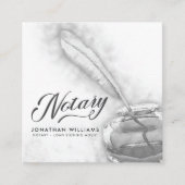 Elegant Notarisch publiek Vierkante Visitekaartje (Voorkant)