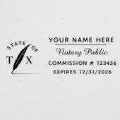   Elegant Notary Public Custom  Zelfinktende Stempel