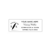   Elegant Notary Public Custom  Zelfinktende Stempel (Design)