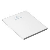 Elegant notebook met naam en Initiaal Notitieblok (Schuin)