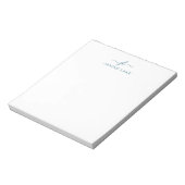 Elegant notebook met naam en Initiaal Notitieblok (Linkerzijde)