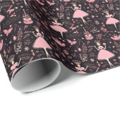 Elegant Notenkraker Ballet, Roze Tutu Clara Cadeaupapier (Rol Hoek)