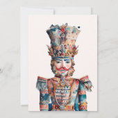 Elegant Notenkraker Kerstfeest Kaart (Achterkant)