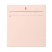 Elegant Notepad with Monogram for her Notitieblok (Voorkant)