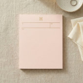 Elegant Notepad with Monogram for her Notitieblok