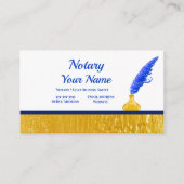 Elegant Notional Loan Signing Agent Gold Border Visitekaartje (Voorkant)