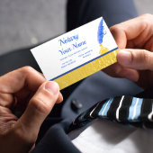 Elegant Notional Loan Signing Agent Gold Border Visitekaartje