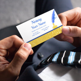 Elegant Notional Loan Signing Agent Gold Border Visitekaartje