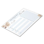 Elegant Notitieblok Aangepaste Floral om lijsten t (Schuin)