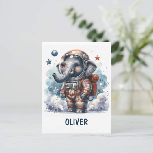 ELEGANT NOTITIEBOEK VOOR EEN COSMOMANUT BOY BRIEFKAART (Staand voorkant)