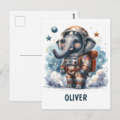 ELEGANT NOTITIEBOEK VOOR EEN COSMOMANUT BOY BRIEFKAART (Voorkant / Achterkant)