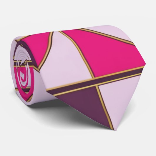 Elegant Nubian Geometric Tie Stropdas (Opgerold)