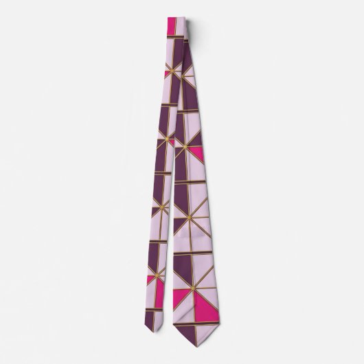 Elegant Nubian Geometric Tie Stropdas (Achterkant)