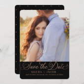 Elegant Nuptial Save the Date Card Bedankkaart (Voorkant / Achterkant)