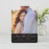 Elegant Nuptial Save the Date Card Bedankkaart (Staand voorkant)