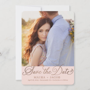 Elegant Nuptial Save the Date Kaart