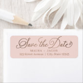 Elegant Nuptial sparen het Etiket van het Adres va (Insitu)