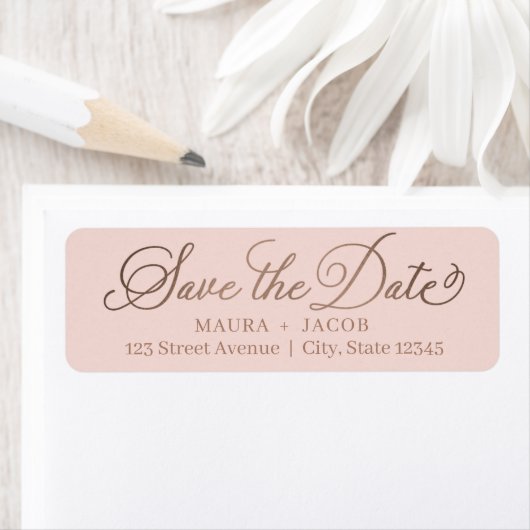 Elegant Nuptial sparen het Etiket van het Adres va (Insitu)