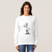 Elegant Nurse Coffee Sweatshirt (Voorkant volledig)