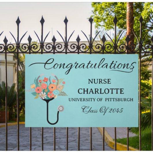 Elegant Nurse Graduation Party Spandoek