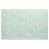 Elegant Nursery green Waterverf Floral Pattern Stof (Yard (91,4 cm))
