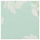 Elegant Nursery green Waterverf Floral Pattern Stof (Close Up)