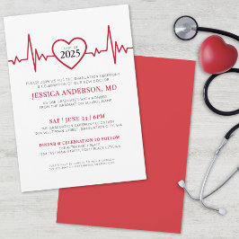 Elegant Nursing Doctor Medical School Afstuderen Kaart