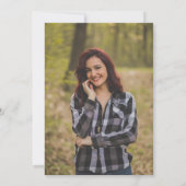 Elegant Nursing Graduation Invitation Photo | RN B Kaart (Achterkant)