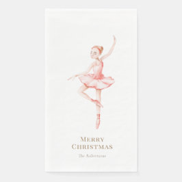 Elegant Nutcracker Ballerina Christmas Servet
