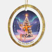 Elegant Nutcracker Ballet Christmas Ballerina Gift Keramisch Ornament (Links)