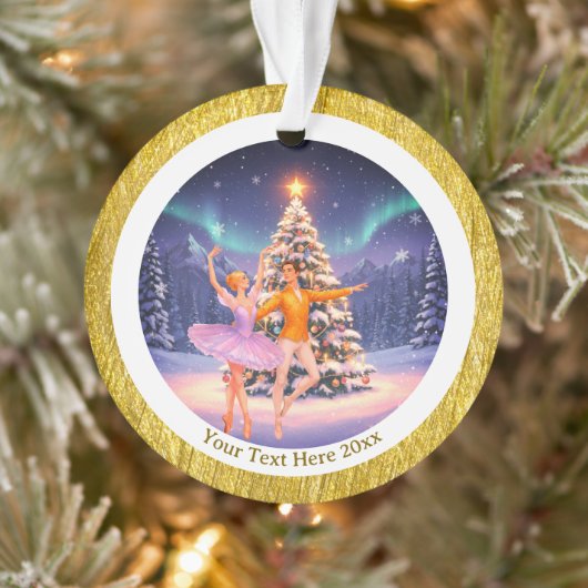 Elegant Nutcracker Ballet Christmas Ballerina Gift Ornament (Boom)