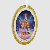 Elegant Nutcracker Ballet Christmas Ballerina Gift Ornament (voorkant)