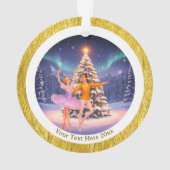 Elegant Nutcracker Ballet Christmas Ballerina Gift Ornament (achterkant)