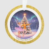 Elegant Nutcracker Ballet Christmas Ballerina Gift Ornament (voorkant)