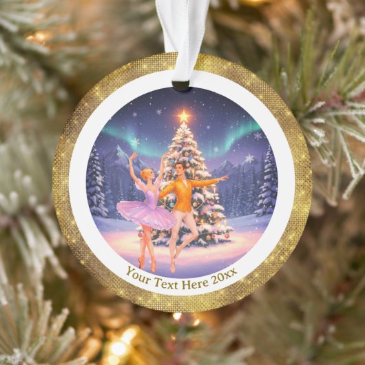 Elegant Nutcracker Ballet Christmas Ballerina Gift Ornament (Boom)