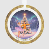 Elegant Nutcracker Ballet Christmas Ballerina Gift Ornament (achterkant)