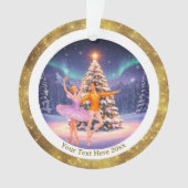 Elegant Nutcracker Ballet Christmas Ballerina Gift Ornament (voorkant)