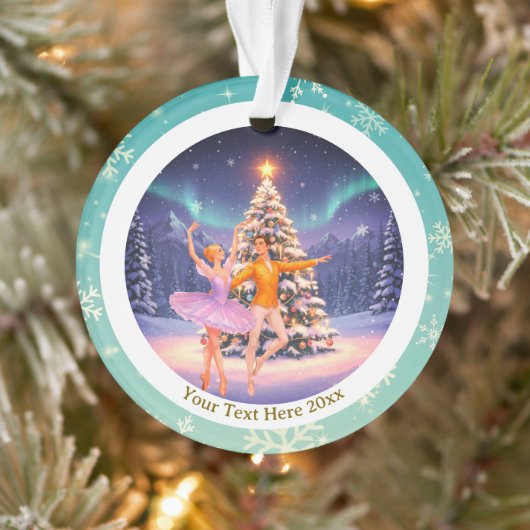 Elegant Nutcracker Ballet Christmas Ballerina Gift Ornament (Boom)