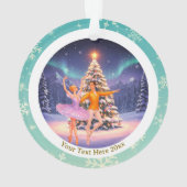 Elegant Nutcracker Ballet Christmas Ballerina Gift Ornament (achterkant)