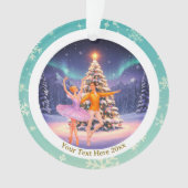 Elegant Nutcracker Ballet Christmas Ballerina Gift Ornament (voorkant)